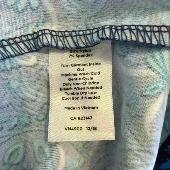 Talbots Sleeveless, Stretchy, Loose, Midi Dress, Blue, Black, White, Size Medium - Picture 5 of 5